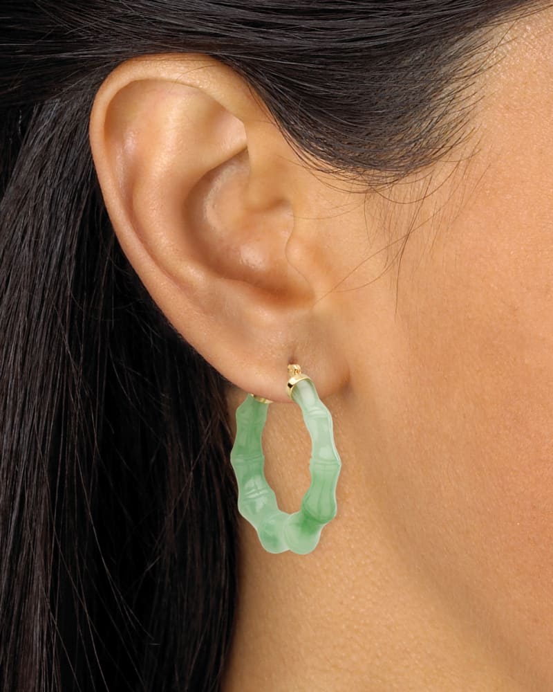 14kt outlet bamboo earrings